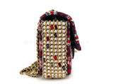 Pristine Chanel Jeweled Pearl Tweed Multicolor Rectangular Mini Flap Bag GHW 08X