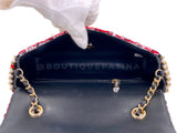 Pristine Chanel Jeweled Pearl Tweed Multicolor Rectangular Mini Flap Bag GHW 08X