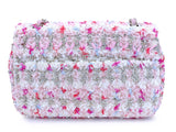 Chanel Rainbow Boucle Tweed Rectangular Mini Flap Bag SHW TBJ
