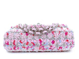 Chanel Rainbow Boucle Tweed Rectangular Mini Flap Bag SHW TBJ