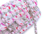 Chanel Rainbow Boucle Tweed Rectangular Mini Flap Bag SHW TBJ