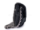 Chanel Black Mini Chain Around Flap Crossbody Messenger Bag SHW SSV