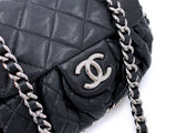 Chanel Black Mini Chain Around Flap Crossbody Messenger Bag SHW SSV