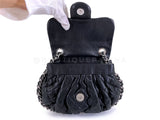 Chanel Black Mini Chain Around Flap Crossbody Messenger Bag SHW SSV