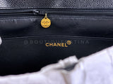 Chanel 1992 Vintage Black Caviar Briefcase Tote Bag 24k GHW YDR