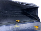 Chanel 1997 Vintage Blue Denim Timeless WOC Flap Bag 24k GHW Q3G