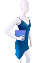 Chanel 2016 Purple Iridescent Mermaid Python Wallet on Chain WOC Bag WNW