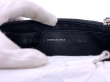 Chanel Black Caviar Half Moon Wallet on Chain WOC Bag SHW F2A