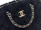 Chanel Coco Shopping with Chain Large Black Shearling Handle Bag 24k GHW LPI