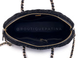Chanel Coco Shopping with Chain Large Black Shearling Handle Bag 24k GHW LPI