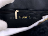 Chanel Coco Shopping with Chain Large Black Shearling Handle Bag 24k GHW LPI