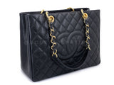 Pristine Chanel 2011 Black Caviar Grand Shopper Tote GST Bag GHW R1K