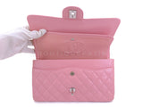 Chanel 2004 Sakura Pink Caviar Medium Classic Double Flap Bag SHW 7ZW