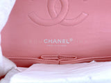 Chanel 2004 Sakura Pink Caviar Medium Classic Double Flap Bag SHW 7ZW