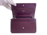 Chanel Burgundy Caviar Timeless Wallet on Chain WOC Flap Bag SHW 6C7