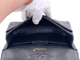 Chanel 1997 Vintage Black Caviar Small Classic Double Flap Bag 24k GHW 9TI