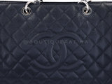 Chanel 2011 Black Caviar XL GST Grand Shopper Shopping Tote Bag SHW 2VM
