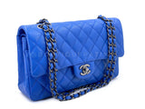 Chanel 16C Blue Roi Cobalt Caviar Medium Classic Double Flap Bag RHW CAD