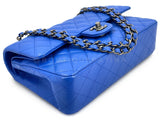 Chanel 16C Blue Roi Cobalt Caviar Medium Classic Double Flap Bag RHW CAD
