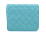 Chanel 19C Tiffany Blue Light Green Tall Wallet on Chain WOC Flap Bag GHW YWI