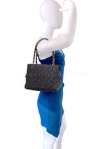 Chanel Black Caviar Petite Timeless Tote PTT Bag GHW R0W