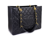 Chanel Black Caviar Grand Shopper Tote GST Bag GHW SXC