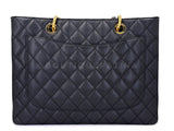 Chanel Black Caviar Grand Shopper Tote GST Bag GHW SXC