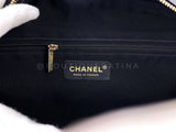 Chanel 2003 Vintage Black Caviar XL Large Bowler Duffle Bag WKJ