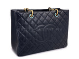 Pristine Chanel Black Caviar Grand Shopper Tote GST Bag GHW SXC