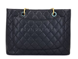 Pristine Chanel Black Caviar Grand Shopper Tote GST Bag GHW SXC
