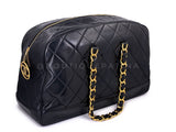 Chanel 92A Vintage Runway Weekender Quilted Bowler Bag 24k GHW KLK