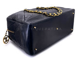 Chanel 92A Vintage Runway Weekender Quilted Bowler Bag 24k GHW KLK