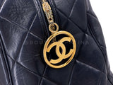Chanel 92A Vintage Runway Weekender Quilted Bowler Bag 24k GHW KLK
