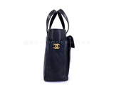 Chanel 2004 Vintage Caviar Briefcase Flap Tote 2-Way Shoulder Bag 24k GHW QOQ