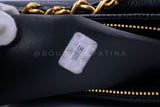 Chanel Vintage Black Caviar Medium Envelope Flap Shopper Tote Bag 24k GHW JRY