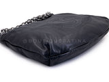 Chanel 2007 Vintage Black Chunky Soft and Chain Hobo Tote Bag RHW X8W