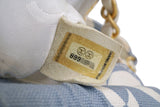 Chanel 2004 Vintage Lucky Clover Blue White Print Frame Bag GHW ZK4