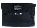 Chanel 2004 Vintage Lucky Clover Blue White Print Frame Bag GHW ZK4