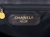 Chanel 1994 Vintage Black Caviar Supermodel XXL Flap Bag Weekender 24k GHW SSY