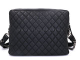 Chanel 2016 Black Rock Airlines Grained Calfskin Multi-Pocket Tote Bag Black RHW TIQ