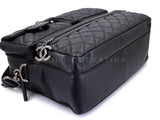 Chanel 2016 Black Rock Airlines Grained Calfskin Multi-Pocket Tote Bag Black RHW TIQ