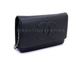 Chanel Black Caviar Timeless Wallet on Chain WOC Flap Bag SHW MT3