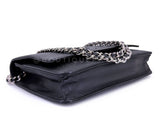 Chanel Black Caviar Timeless Wallet on Chain WOC Flap Bag SHW MT3