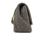 Chanel 2016 Khaki Brown Airlines XXL Grained Calfskin Flap Bag GHW 6J7