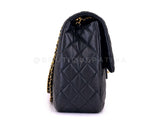 Chanel Black Airlines Maxi XL Textured Calfskin Travel Flap Bag GHW 2FZ