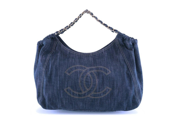 Chanel Denim Coco Cabas Canvas Tote Bag - Boutique Patina