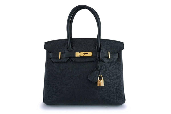 Hermes Black Togo 30cm Birkin Tote Bag GHW - Boutique Patina