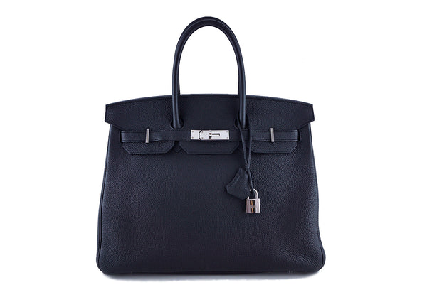 Hermes Black Togo 35cm Birkin Bag "R" Stamp PHW - Boutique Patina