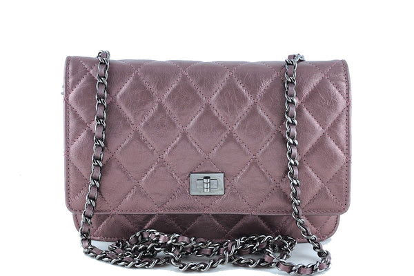 Chanel Metallic Rose Classic Reissue WOC Wallet on Chain Bag - Boutique Patina