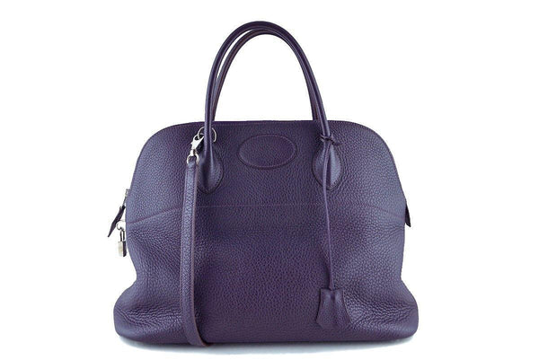 Hermes Raisin Purple 35/37cm Mou Bolide Shoulder Tote Bag - Boutique Patina